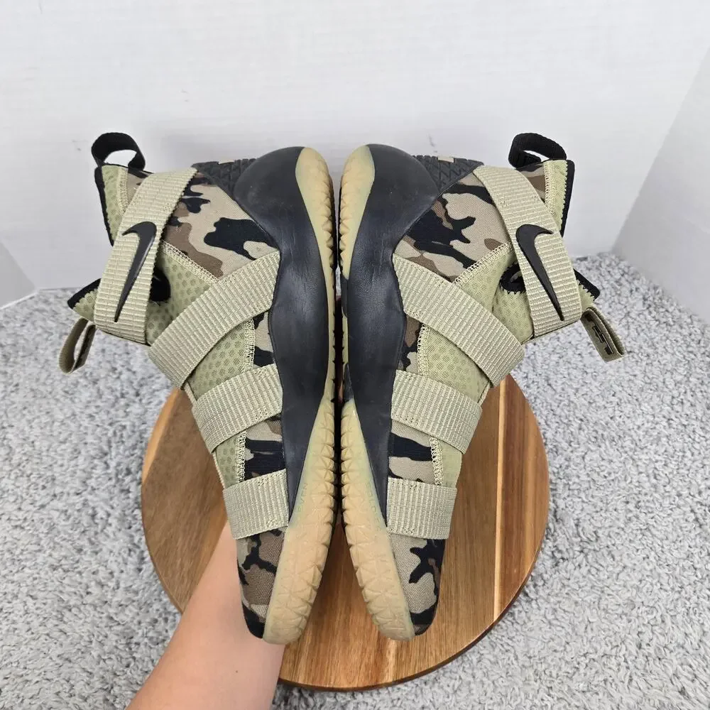 Nike Mens 13 Lebron Zoom Solider 11 Camo High Top Athletic Gym Basketball Shoe